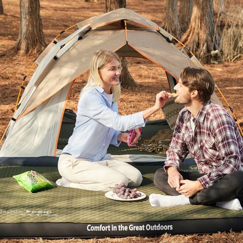 Ultra-Thick Self Inflating Sleeping Pad with Pump Sack for Camping, Travel, and Tent B9198