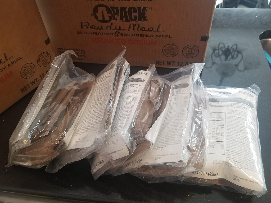 Self-Heating MRE Full Meal 4 Cases of 12 Entrees Z468