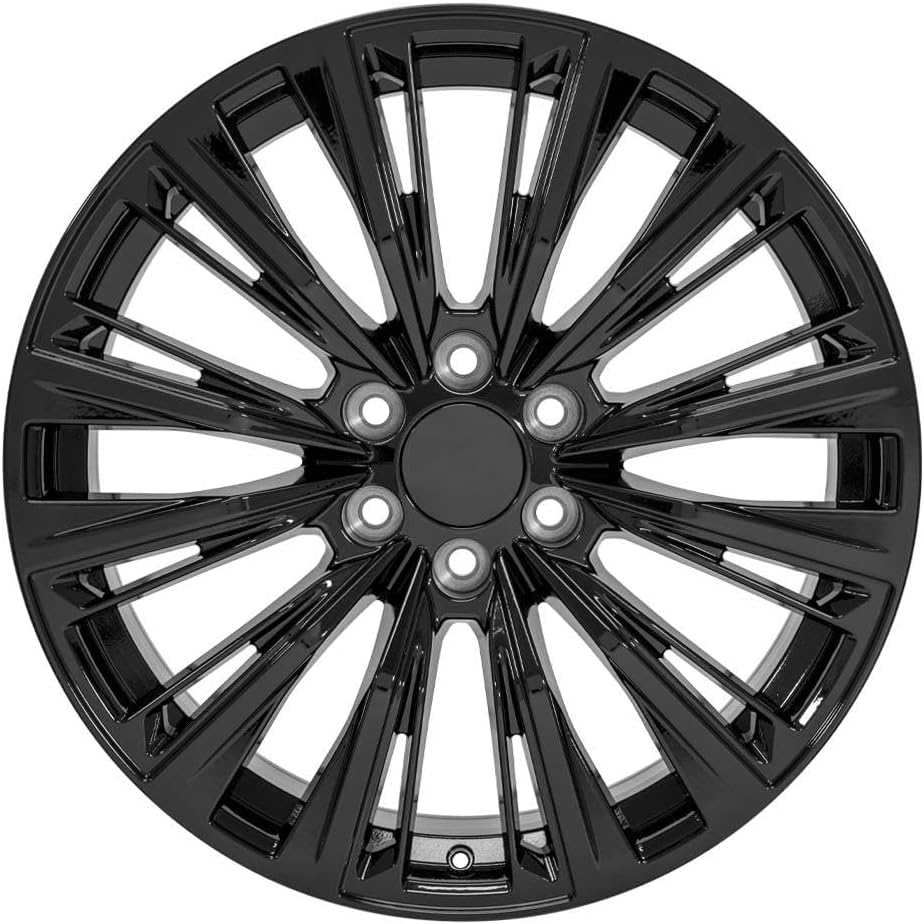22 inch Rims 22x9 Black Set for Escalade Silverado Tahoe Sierra Yukon F289