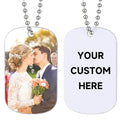 Valyria Personalized Fingerprint Jewelry, Memorial Fingerprint Jewelry, Actual Fingerprint Dog Tag Pendant Necklace