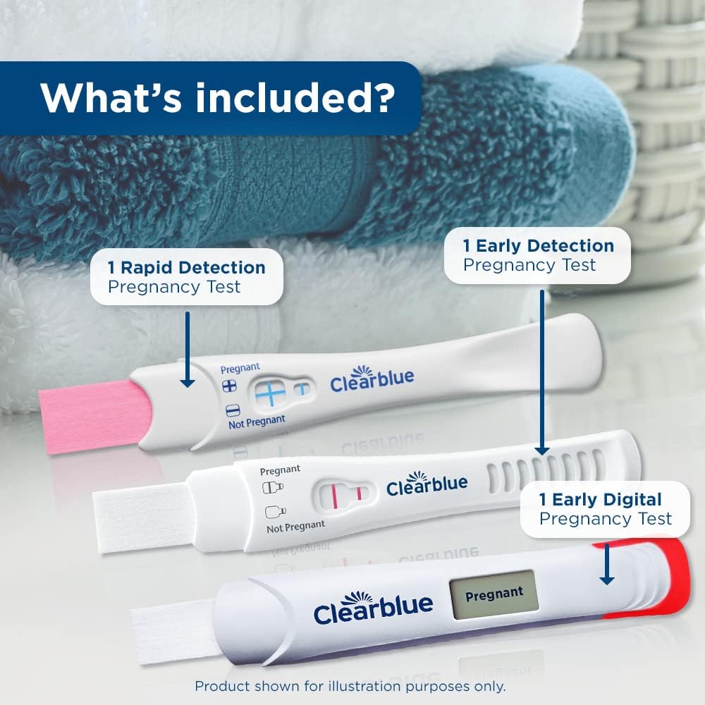 Pregnancy Test Kit, 3 Ct D97372