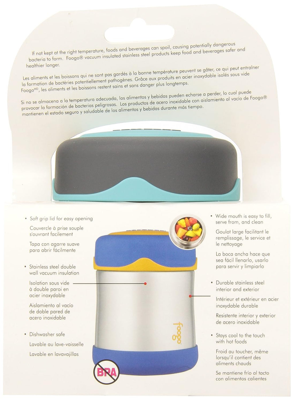 Insulated Stainless Steel 10-Ounce Food Jar M505244