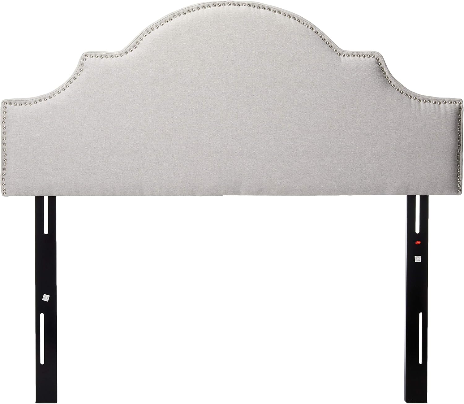 Upholstered Headboard for Queen and Full Bed, Light Grey Y2682