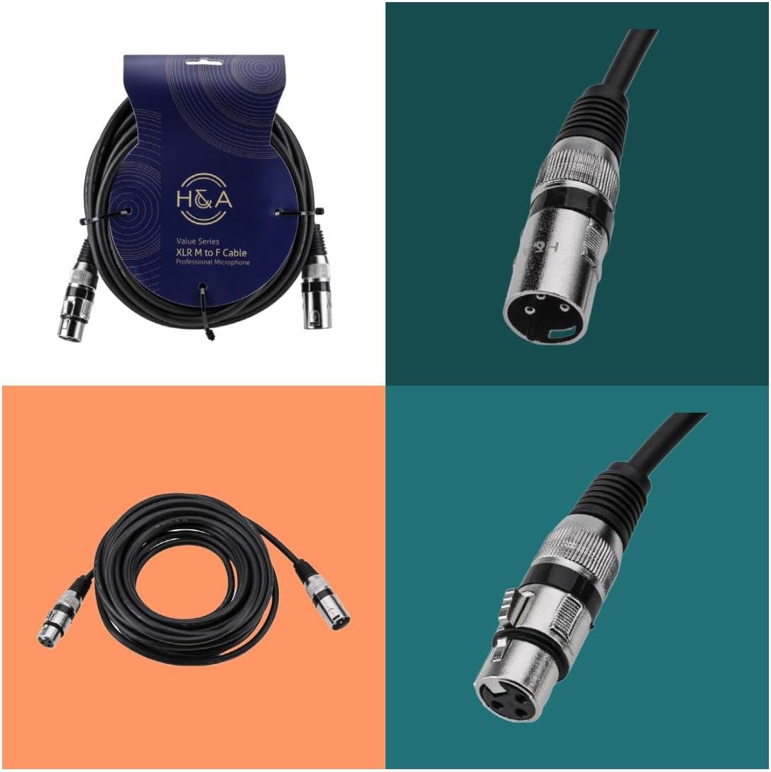 2x2 USB Audio Interface with Headphones and 2 XLR Cables W42982