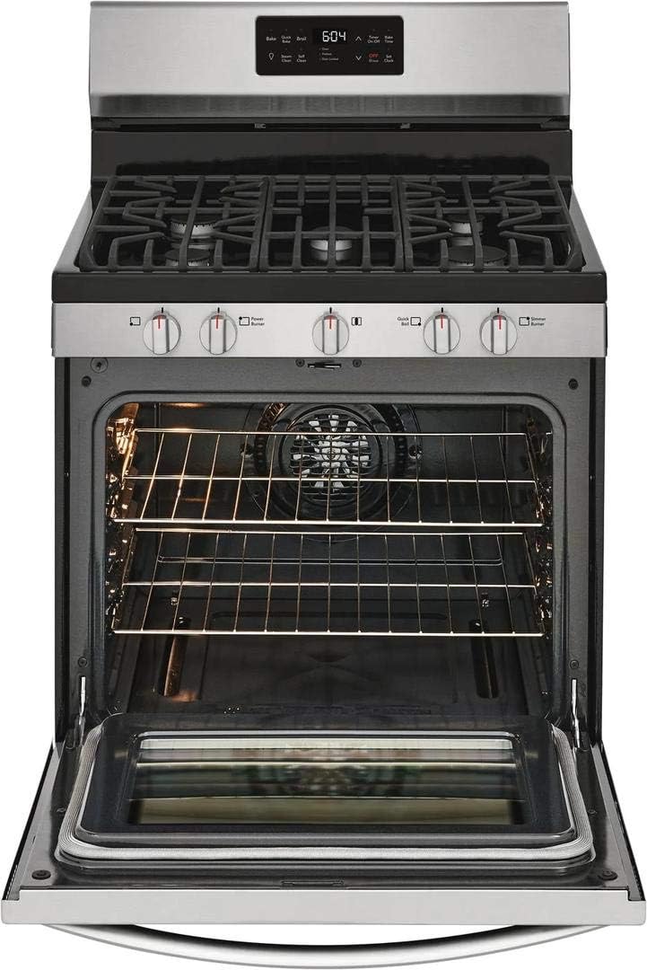 30" Freestanding Gas Range with 5 Burners and Steam Cleaning G1664