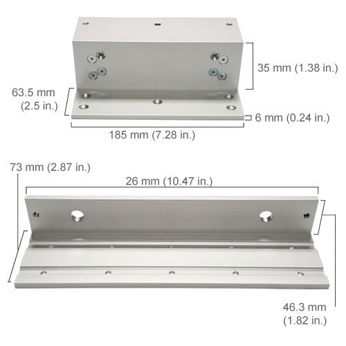 One Door Access Control System with 600lbs Magnetic Lock and Slim Outdoor RFID Keypad I6091