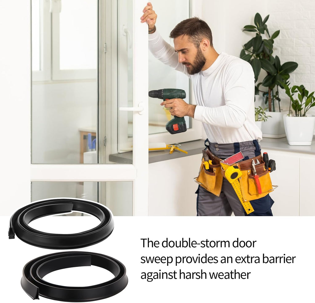 Door Sweep for Vinyl and Metal Storm Doors, 2-Piece Set R3740
