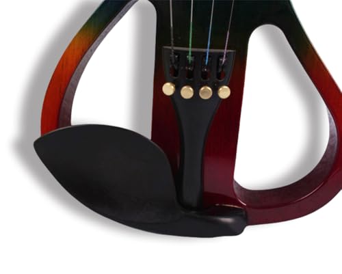 Electric Violin 4/4 Solid Wood with Ebony Fittings, Black D1336