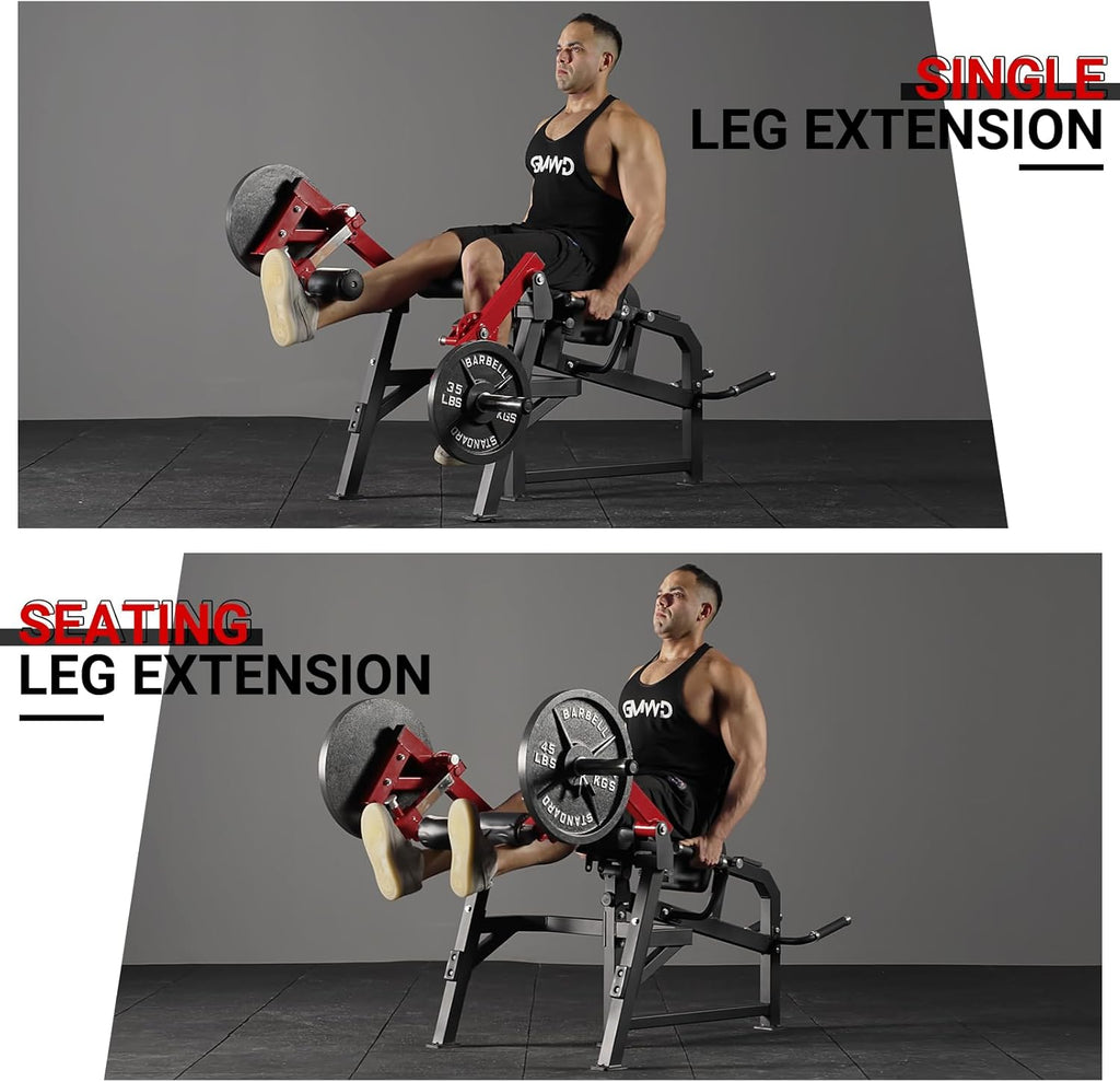 Leg Extension and Curl Machine, Adjustable Leg Exercise Bench for Home Gym T78718