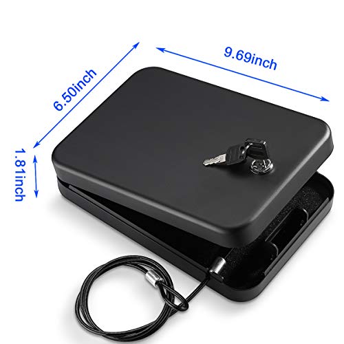 Portable Pistol Safe for Travel and Car V391214