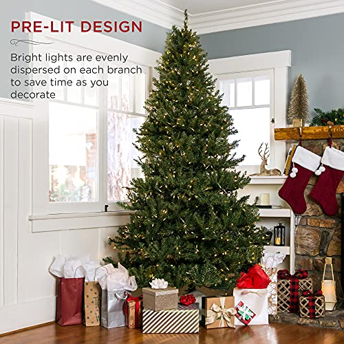 6ft Pre-Lit Douglas Fir Artificial Christmas Tree with 450 Warm White Lights T51460