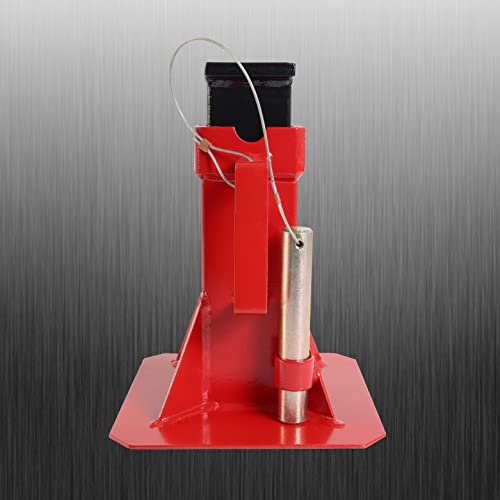 Heavy Duty Pin Style Adjustable Height Jack Stands, 12 Ton Capacity, Red, 1 Pair Q15958