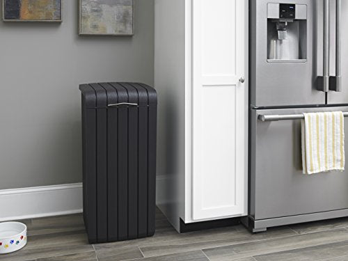 32 Gallon Resin Trash Can with Lid for Patio and Outdoor Kitchen H9232