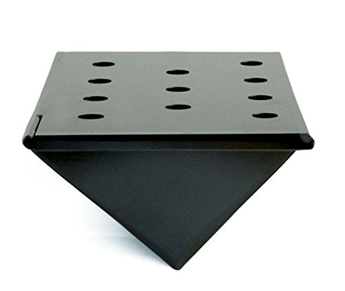Charcoal Companion Large Nonstick V-Shaped Smoker Box for Gas Grills -- Provides Great Smoky Flavor -- CC4057