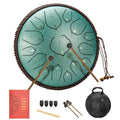 BURNING&LIN Steel Tongue Drum Tongue Drum 15 Notes 14 Inches Handpan Drum Percussion for Meditation Yoga Musical Education for Adult& Kids(Lotus Purple)