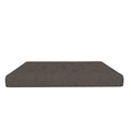 REALROOMS Cozey 8-Inch Pocket Spring Coil Futon Mattress, Polyester Linen, Full, Taupe Gray