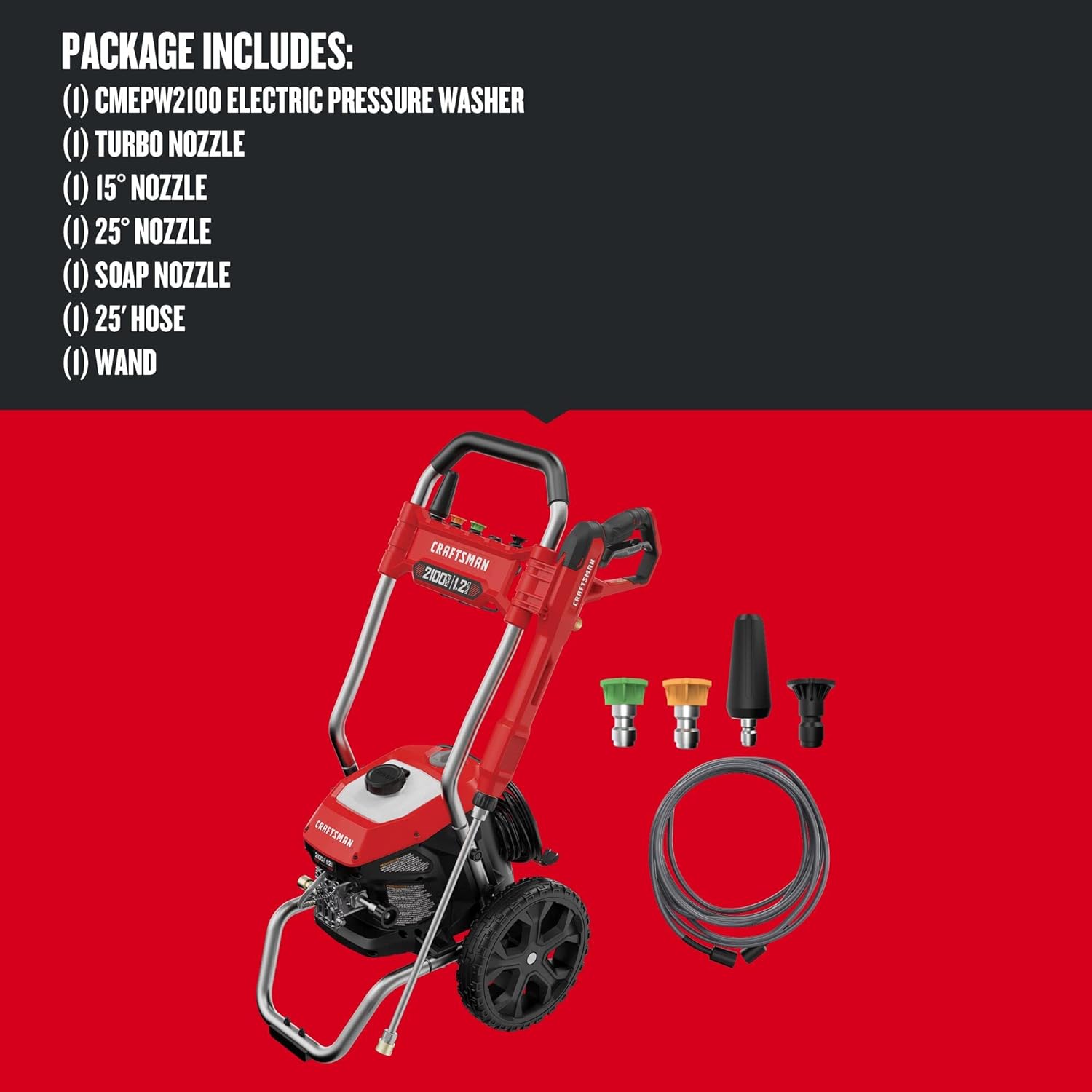 Electric Pressure Washer Bundle 2100 PSI with Gas Pressure Washer 3200 PSI U576440