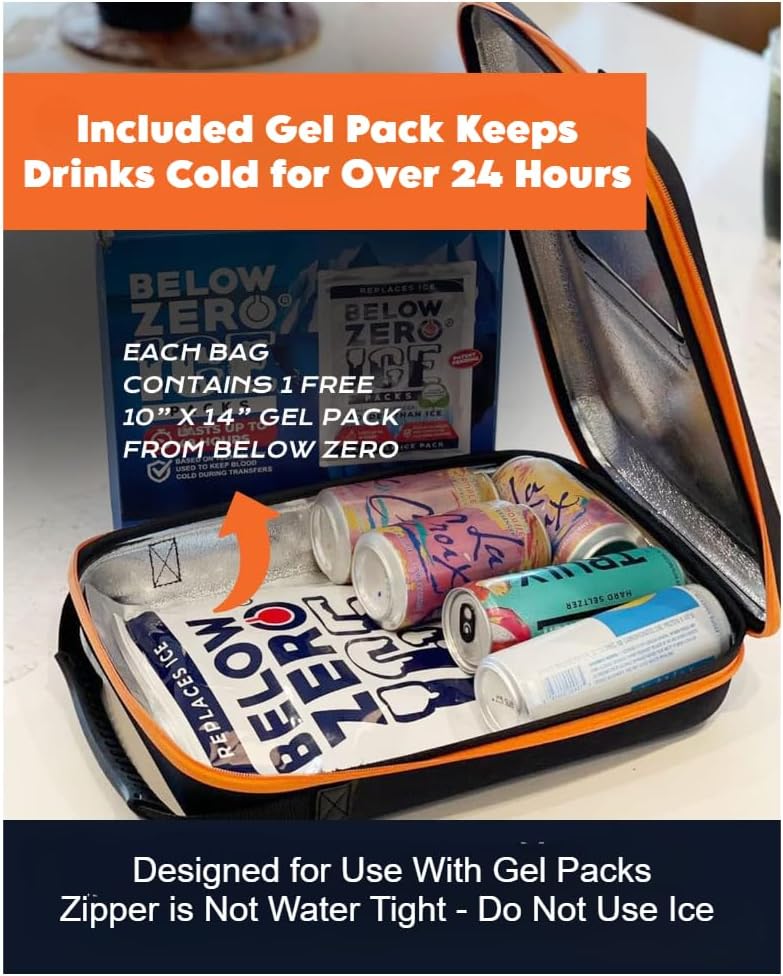 Insulated Cooler Bag for 10 Cans with Gel Ice Pack P187407