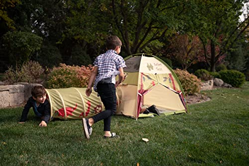 Kids Hide-Me Dome Tent and Crawl Tunnel Combo for Indoor/Outdoor Play I136
