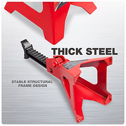 2 Ton Car Lifting Stand, Red, 2 Pack T1699