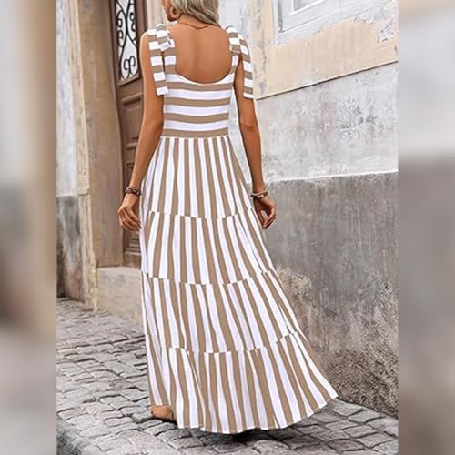 Women's Spaghetti Strap Maxi Dress Casual Sundress T907