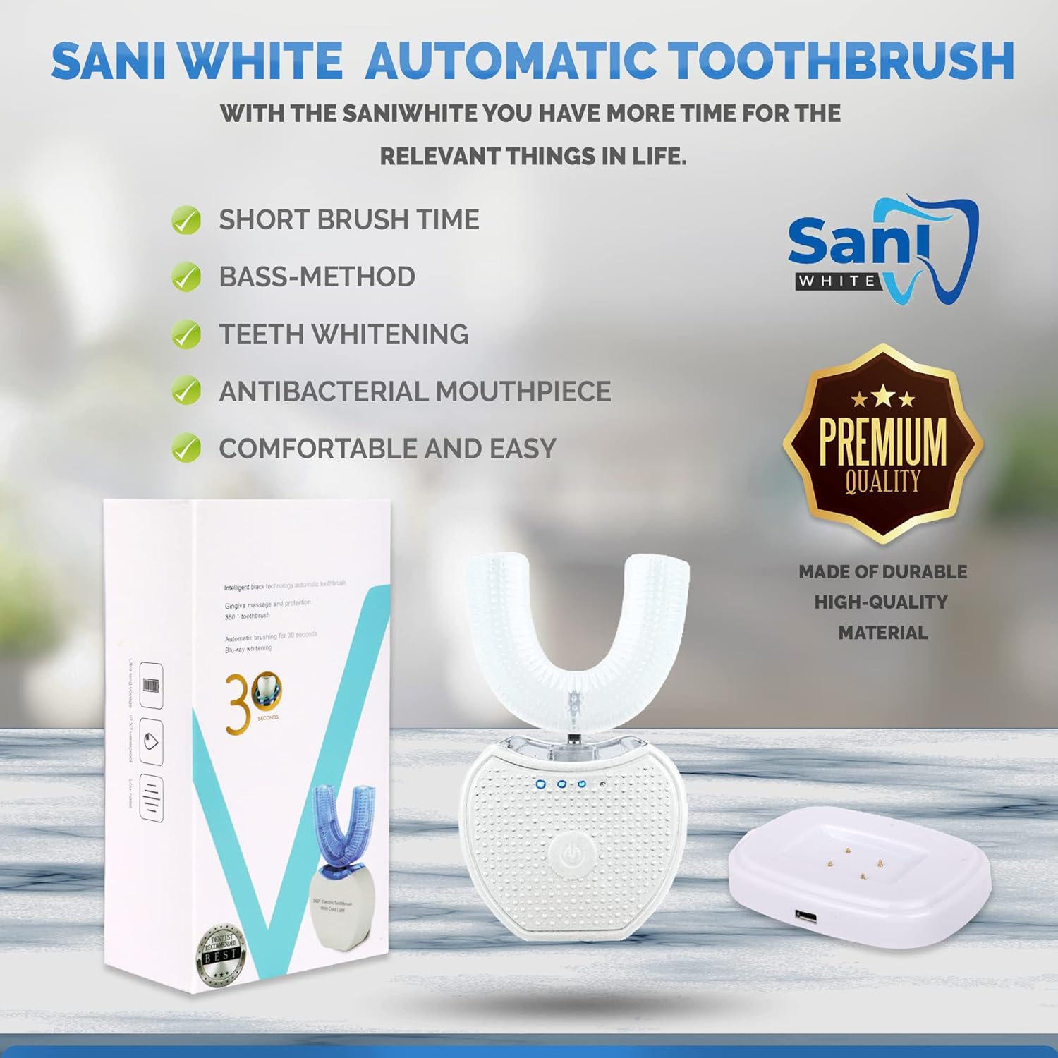 U Shaped Ultrasonic Toothbrush for Adults Z875