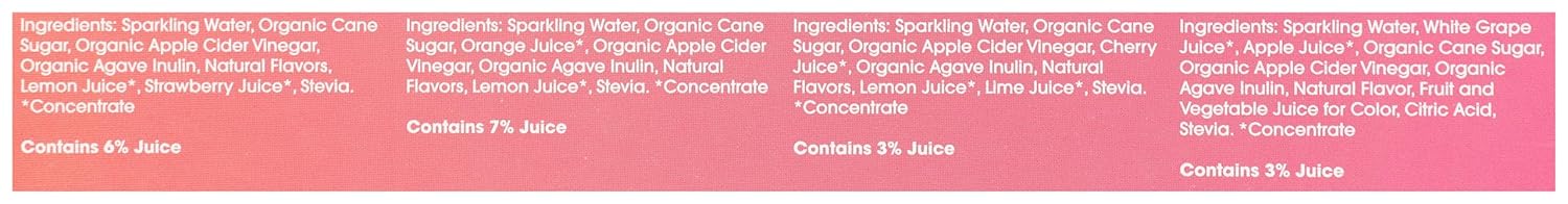 Probiotic Soda Variety Pack, 12 oz, 8 Count Z970480