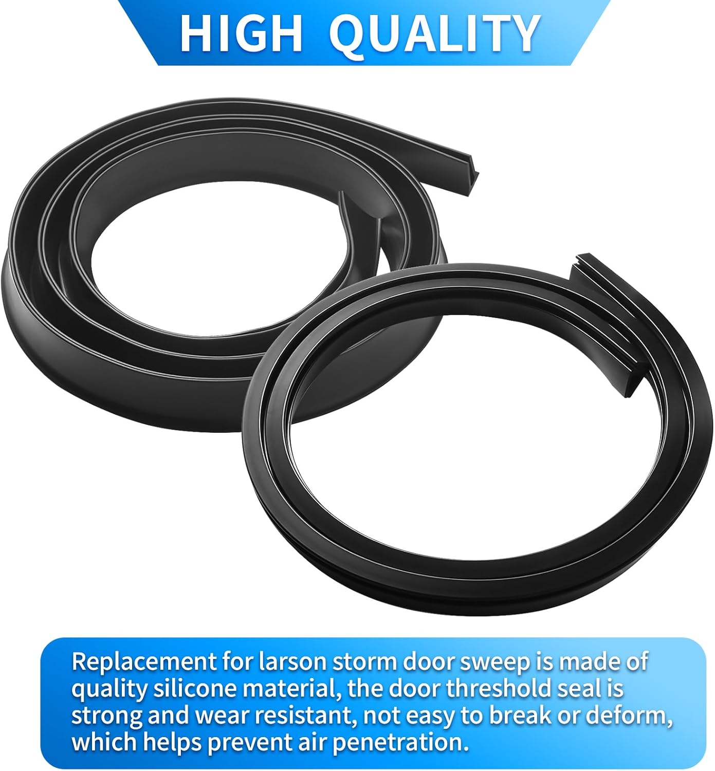 Door Sweep for Vinyl and Metal Storm Doors, 2-Piece Set R3740