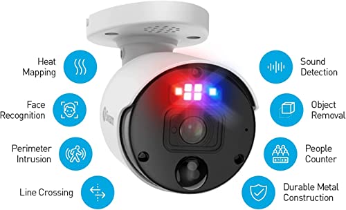 4K Security Camera System, 8 Channel DVR with 2TB, Indoor/Outdoor Wired Bullet Cameras N5933