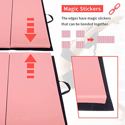 Gymnastics Mats 4x6x2 Inch Folding Tumbling Mat for Home Exercise O966
