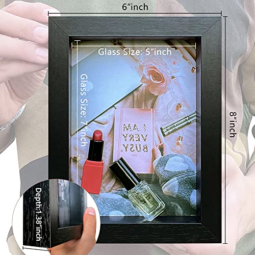 11x14 Shadow Box Picture Frames Set of 4, Wooden with Plexiglass, 1.38" Deep T845