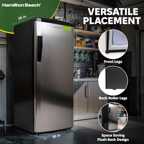 Upright Freezer with Drawer Compartments, 11 cu. ft., Stainless Steel K81900