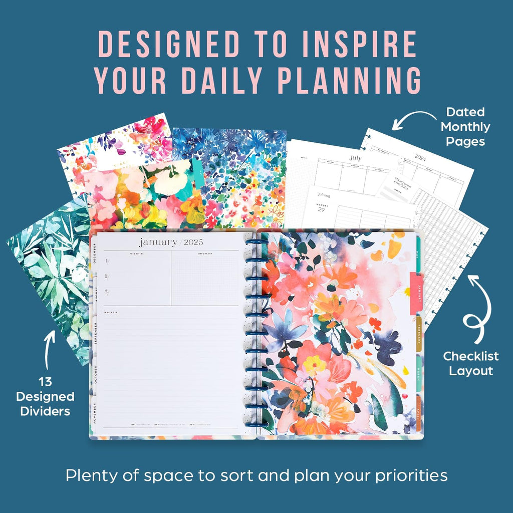 Disc-Bound 12-Month Academic Planner, Daily and Monthly, Big Size, 8.5" x 11" Y907