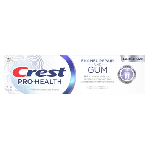 Enamel Repair and Gum Toothpaste, Anticavity Antibacterial Fluoride, 4.8 oz O732415