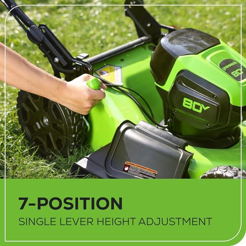 21" Brushless Cordless Push Lawn Mower with 2.0Ah Batteries and Rapid Charger B48733
