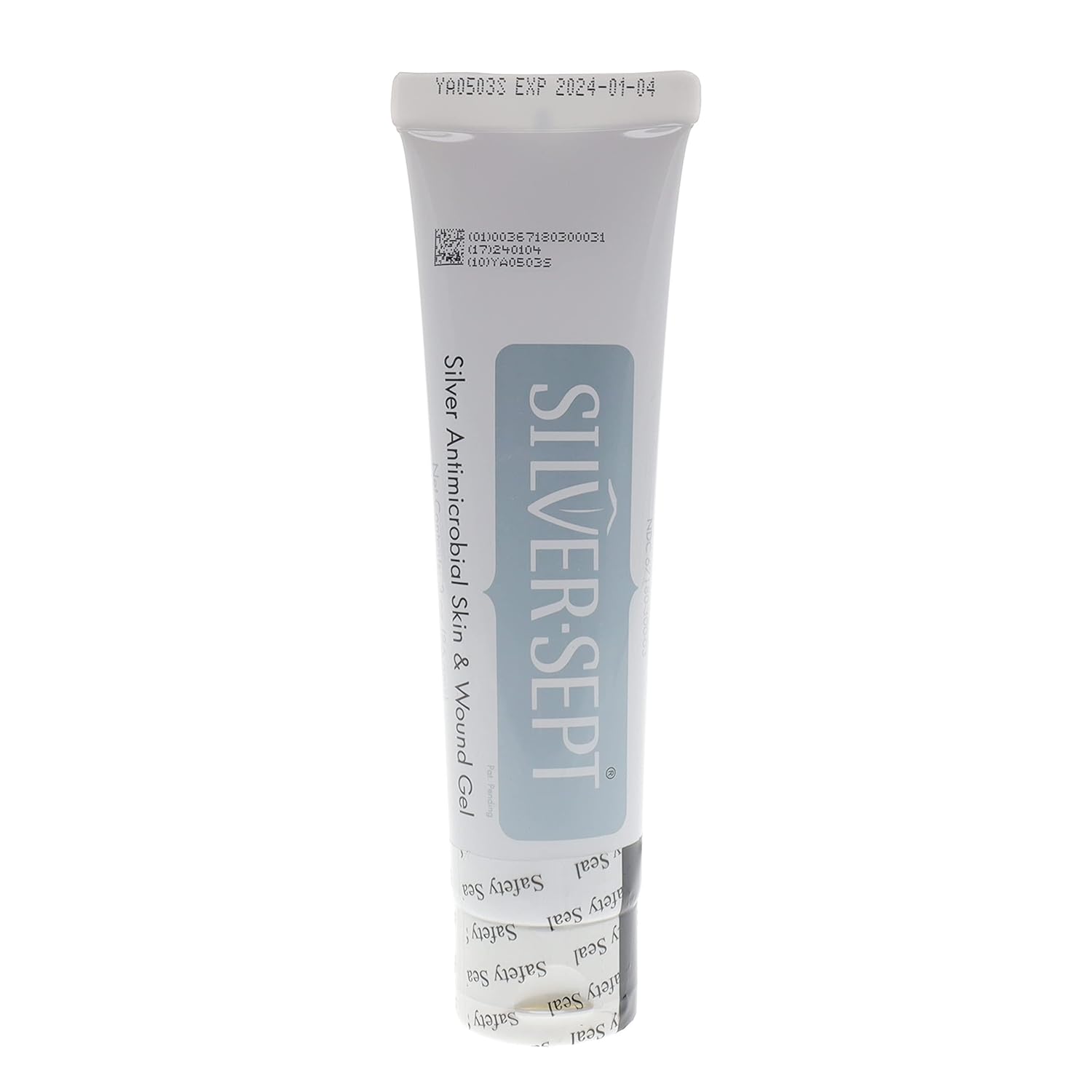 Silver Skin and Wound Gel, 3 oz. Tube for Foot and Leg Ulcer Treatment, 1st and 2nd Degree Burn Care