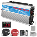 GIANDEL 2200W Pure Sine Wave Power Inverter 12V DC to 110V 120V AC with 20A Solar Charge Control and Remote Control&LED Display and Dual AC Outlets &1x2.4A USB Port for RV Truck Car Solar System