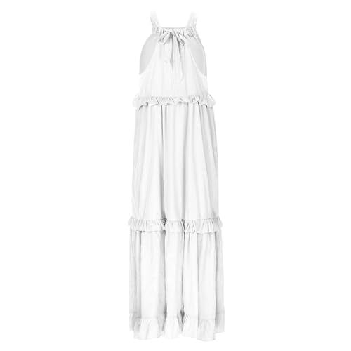 Casual V Neck Maxi Dress for Women Summer Sundress P5804