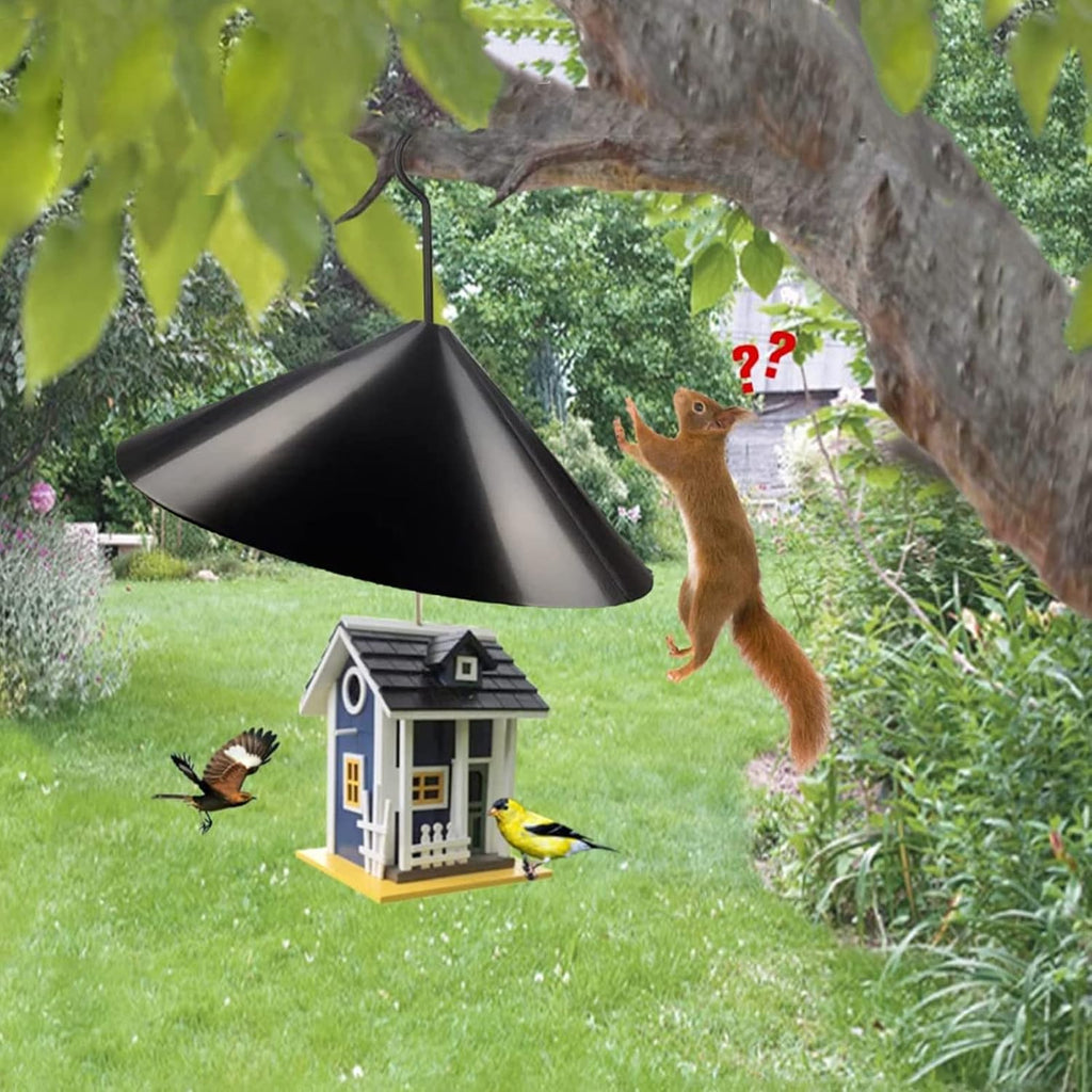 19 Inch Squirrel Proof Baffle, Squirrel Baffle for Bird Feeder Pole,with Outside Hanging Bird Feeders and Bird Houses,Squirrel Guard for Shepherd's Hook,Rain Guard