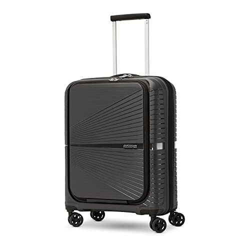 American Tourister Airconic Hardside Expandable Luggage with Spinners, Deep Ocean, 2PC SET (Carry-on/Medium)
