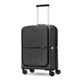 American Tourister Airconic Hardside Expandable Luggage with Spinners, Deep Ocean, 2PC SET (Carry-on/Medium)