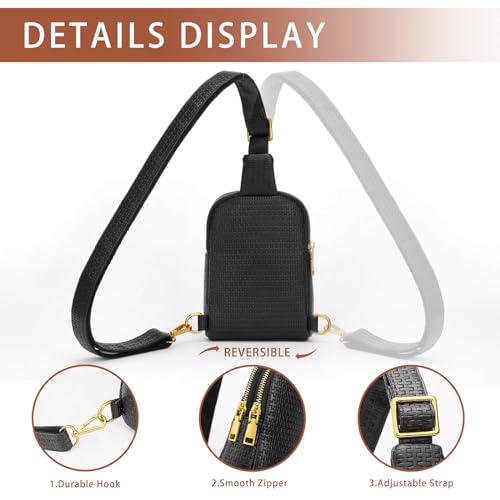 Women's Crossbody Sling Bag in Soft Vegan Leather U282302