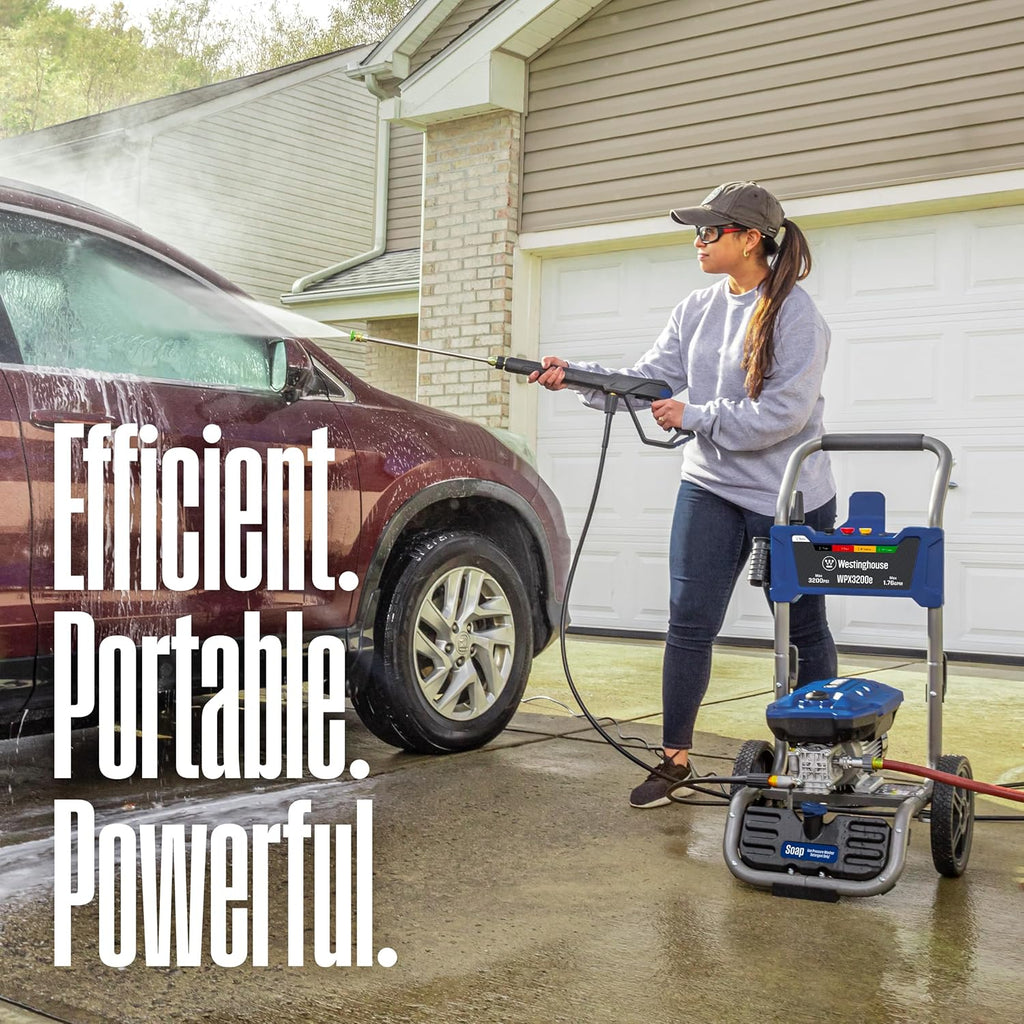 Electric Pressure Washer 3200 PSI with Induction Motor and Soap Tank L9474