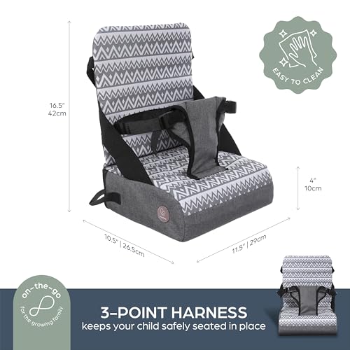 Travel Booster Seat with Storage Compartment F552