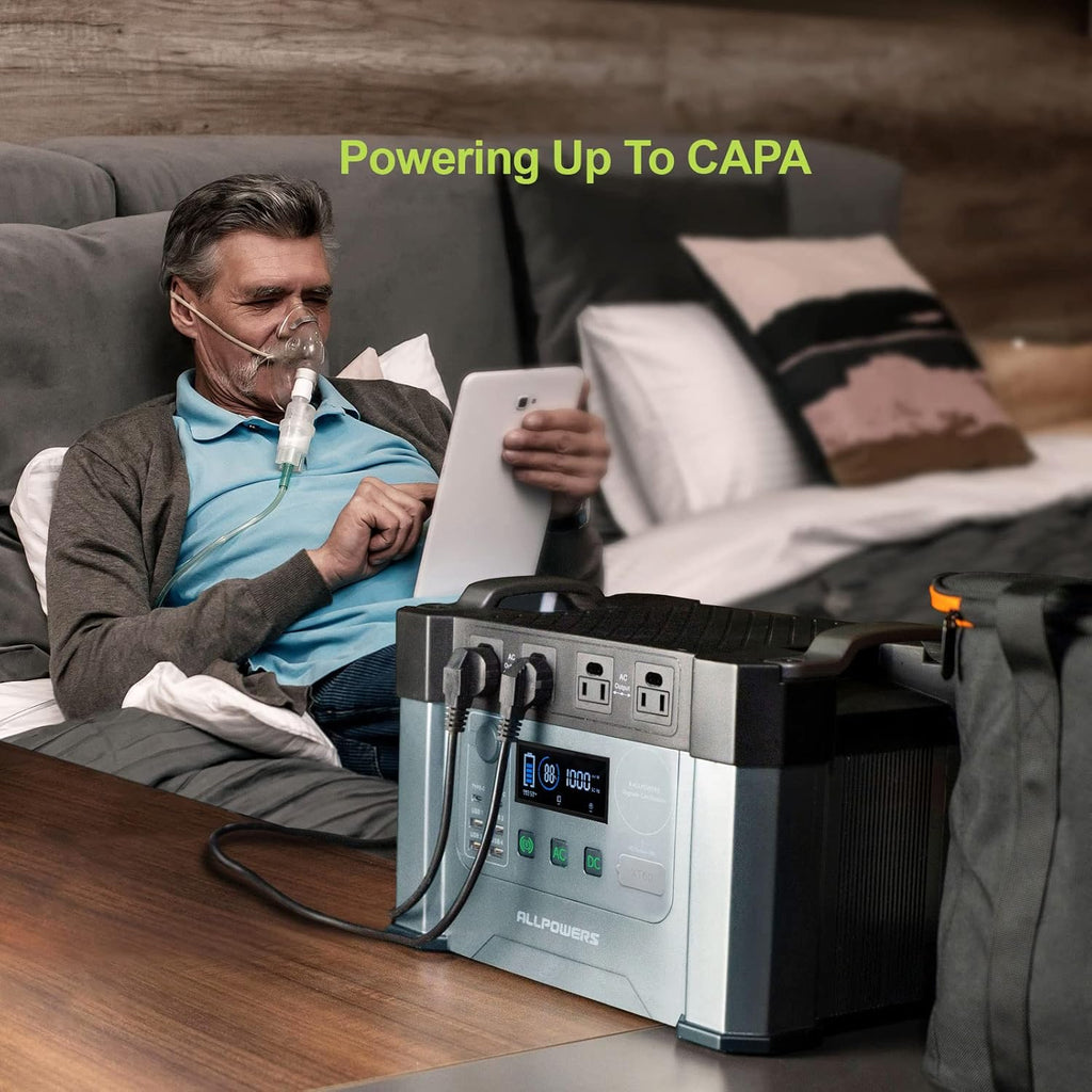 2000W Portable Power Station 1500Wh Solar Generator with 4 AC Outlets Q772