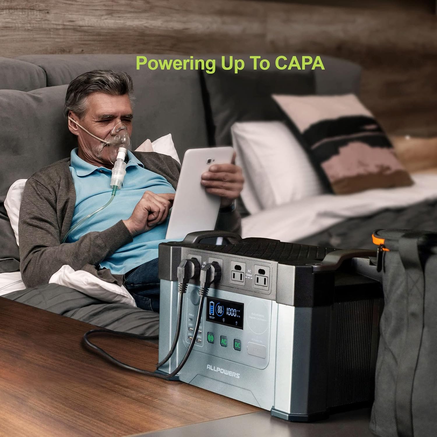 2000W Portable Power Station 1500Wh Solar Generator with 4 AC Outlets Q772