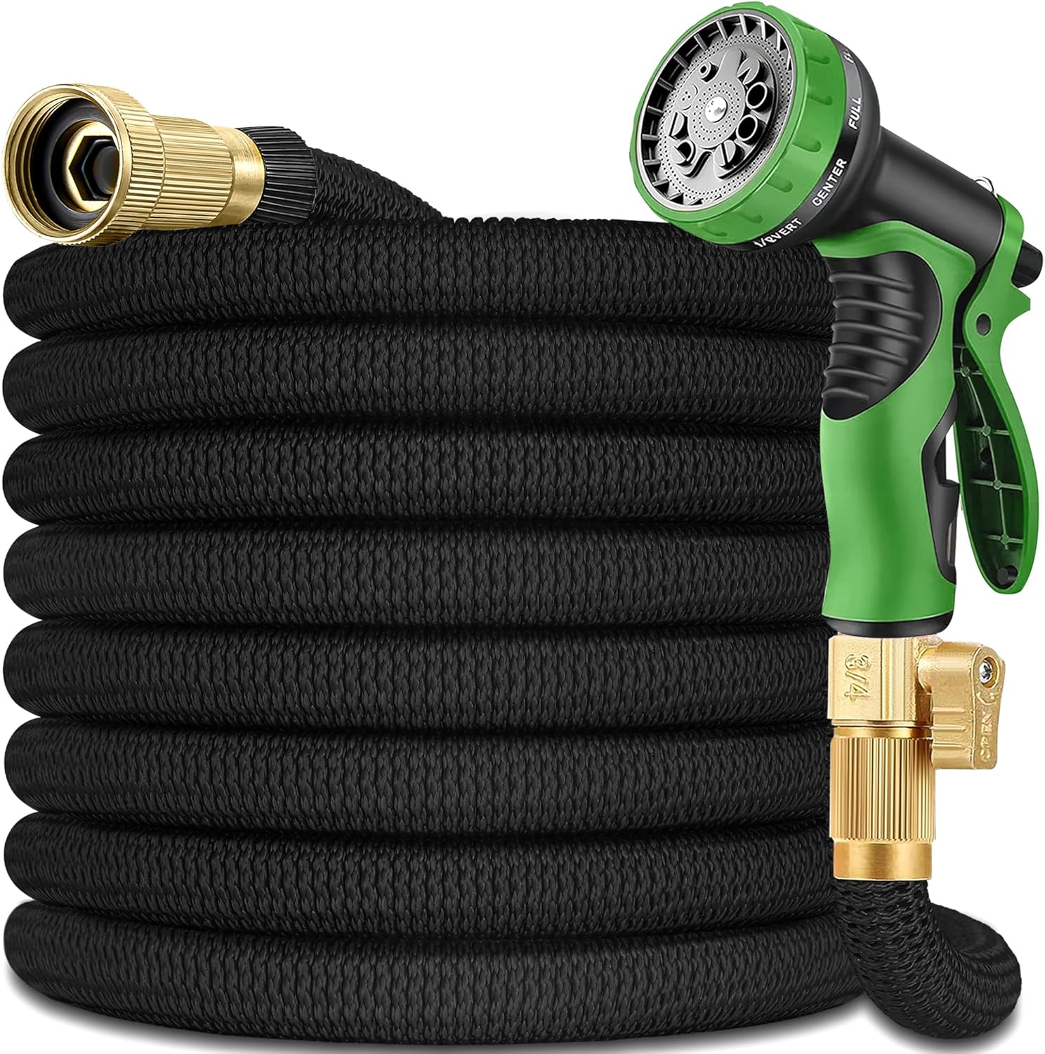 200 ft Expandable Garden Hose - 2024 New Upgrated Heavy Duty Expanding Water Hose with 10 Spray Nozzle - Retractable,Flexible,Never Kink & Tangle Car Washing Pipe for Yard, Outdoor