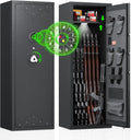 KAER [NEW 13-15 Large Gun Safe] Gun Safe for Rifles and Pistols, Gun Safes & Cabinets, Gun Safes, Quick Access Rifle Safe with Adjustable Shelve & Adjustable Racks & Door Panel Organizer