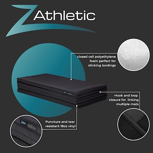 Folding Gymnastics Mat, 4 ft x 8 ft x 2 in G595455