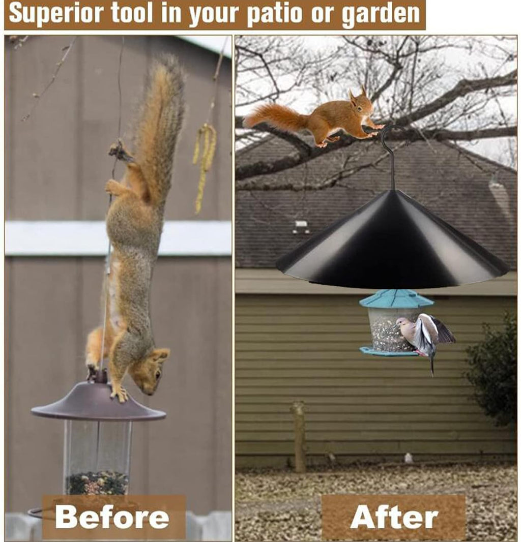 Squirrel Proof Baffle for Bird Feeder Pole with Rain Guard W395512